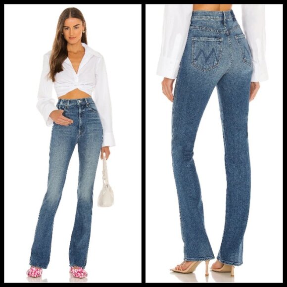 💕MOTHER SUPERIOR💕 High Waisted Smokin' Double Heel Jeans ~ Beyond the Sky 33 - Picture 1 of 16